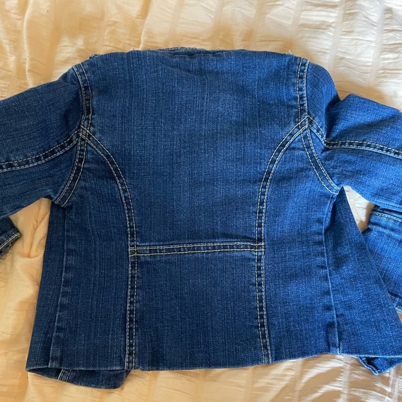 The Children’s Place Premium Jean Jacket! Size 4 EUC! Military jacket? - Picture 2 of 6